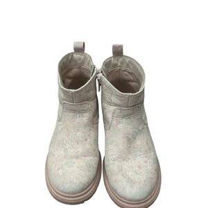 2/$30 Cat & Jack Kids Floral Ankle Boots - pinky Cream